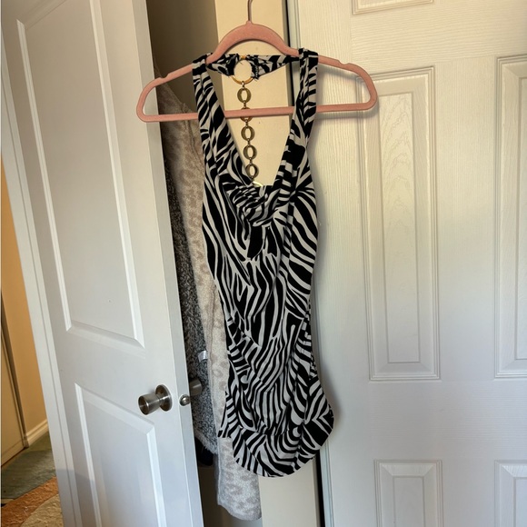 Y2K zebra striped top size medium - Picture 1 of 4